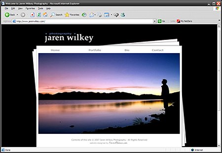 Jaren Wilkey Photography Website